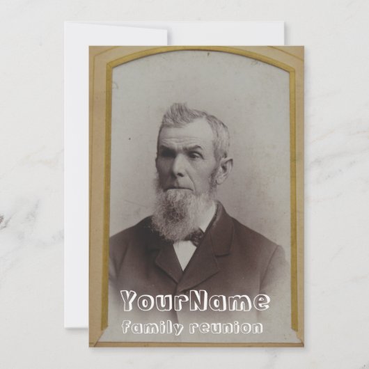 Vintag Foto Family Wiedersehen Einladung (Vorderseite)