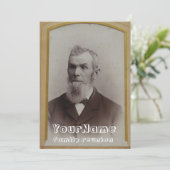 Vintag Foto Family Wiedersehen Einladung (Stehend Vorderseite)