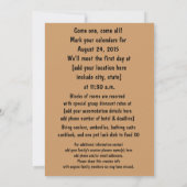 Vintag Foto Family Wiedersehen Einladung (Rückseite)