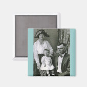 Vintag Foto Magnet (Vorderseite/Rückseite)