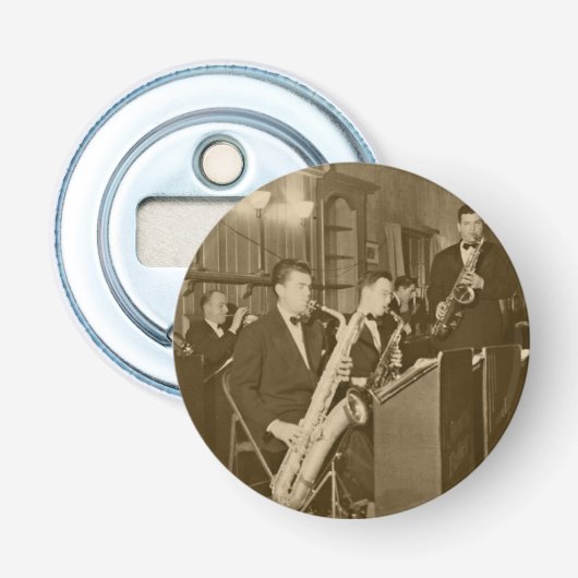 Vintag Fotograf Big Band Sax Flaschenöffner (Vorderseite)
