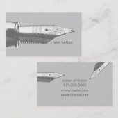 Vintag Fountain Pen Writer Visitenkarte (Vorne/Hinten)