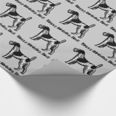 Vintag Fox Terrier Geschenkpapier (Ecke)