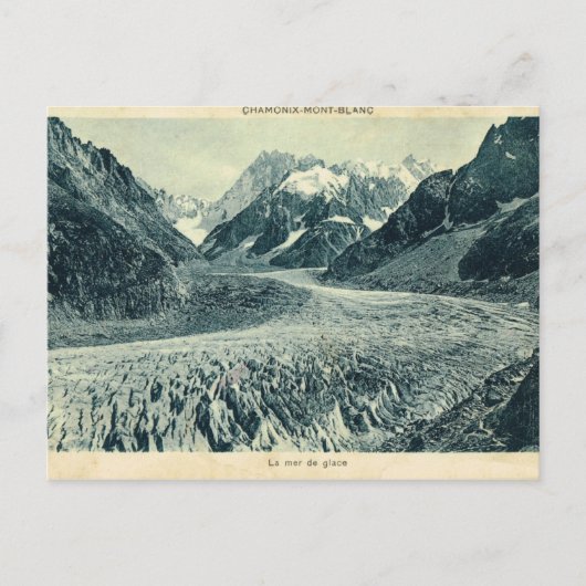 Vintag France Chamonix Mont Blanc Postkarte (Vorderseite)