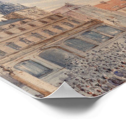 Vintag France Illustration Poster (Ecke)