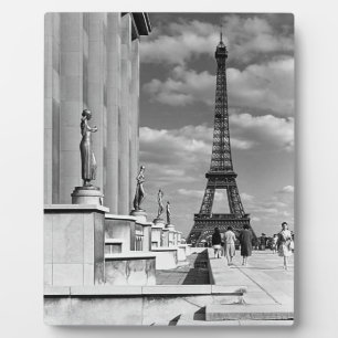 Vintag France Paris Eiffel Turm Chaillot Palast Fotoplatte