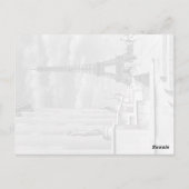 Vintag France Paris Eiffel Turm Chaillot Palast Postkarte (Rückseite)