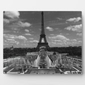 Vintag France Paris Fontains Tower Eiffel Fotoplatte (Vorderseite)