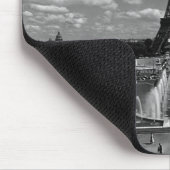 Vintag France Paris Fontains Tower Eiffel Mousepad (Ecke)