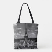 Vintag France Paris Fontains Tower Eiffel Tasche (Rückseite)
