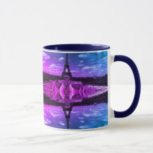 Vintag France Paris Fontains Tower Eiffel Tasse