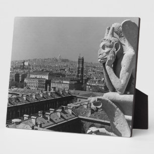 Vintag France Paris Notre Dame Denker der Kathedra Fotoplatte