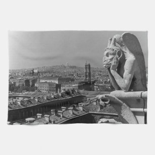 Vintag France Paris Notre Dame Denker der Kathedra Geschirrtuch