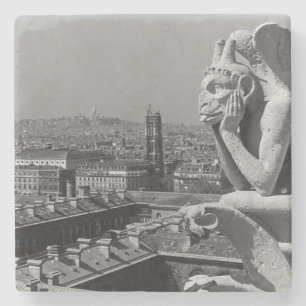 Vintag France Paris Notre Dame Denker der Kathedra Steinuntersetzer