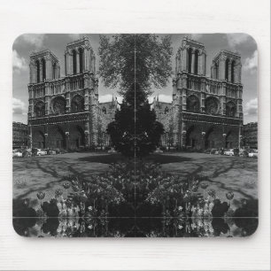 Vintag France Paris Notre Dame Kathedrale Mouse Pa Mousepad