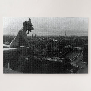 Vintag France Paris Notre Dame Kathedrale Teufel Puzzle