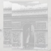 Vintag France Paris Triumphbogen Place Etoile (Vorne/Hinten)