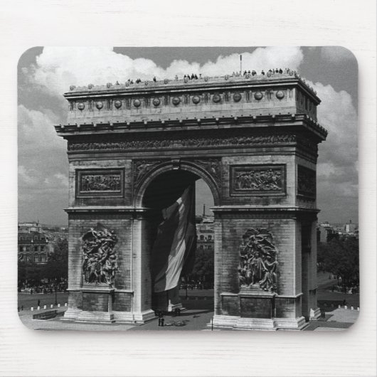 Vintag France Paris Triumphbogen Place Etoile Mousepad (Vorne)
