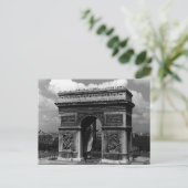 Vintag France Paris Triumphbogen Place Etoile Postkarte (Stehend Vorderseite)