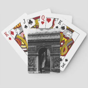 Vintag France Paris Triumphbogen Place Etoile Spielkarten