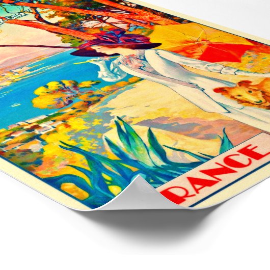 Vintag-France-Poster Poster (Ecke)