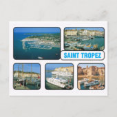 Vintag France St Tropez Postkarte (Vorderseite)