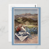 Vintag France Uriage Les Bains Französisch Postkarte (Vorne/Hinten)