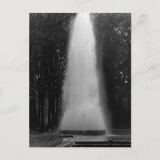 Vintag France Versailles palace obelisk fontain Postkarte (Vorderseite)