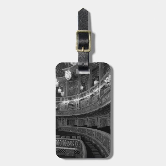 Vintag France Versailles palace oper house Mouse Gepäckanhänger (Vorderseite vertikal)