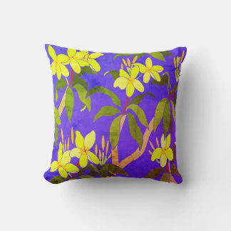 Vintag Frangipani Throw Kissen