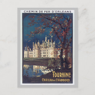 Vintag Frankreich Französisches Schloss Chambord R Postkarte