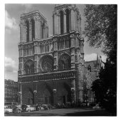 Vintag Frankreich Notre Dame Kathedrale Fliese (Vorderseite)