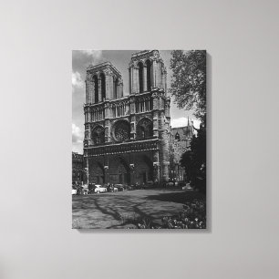Vintag Frankreich Notre Dame Kathedrale Leinwanddruck