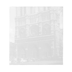 Vintag Frankreich Notre Dame Kathedrale Notizblock