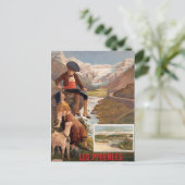 Vintag Frankreich Reisekarte Postkarte (Stehend Vorderseite)