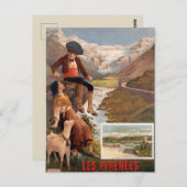 Vintag Frankreich Reisekarte Postkarte (Vorne/Hinten)