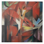 Vintag Franz Marc Die Füchse Fliese<br><div class="desc">In das Design dieses Produkts integriert ist eine wunderschöne Reproduktion von "Füchsen" | Öl auf Leinwand | 1913 von Franz Marc gegründet | Derzeitiger Standort der Originalwerke: Museum Kunstpalast, Düsseldorf, Deutschland. Franz Marc war ein deutscher Maler und Druckmacher und einer der Hauptfiguren der deutsch-expressionistischen Bewegung. Er war Gründungsmitglied von The...</div>