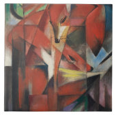 Vintag Franz Marc Die Füchse Fliese (Vorderseite)