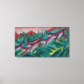 Vintag Franz Marc Monkey Frieze Leinwanddruck (Vorderseite)