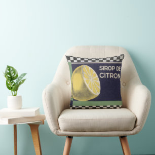 Vintag-Französisch-Lemon-Syrup Kissen