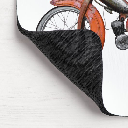 Vintag französisch Motobecane Moped Mousepad (Ecke)