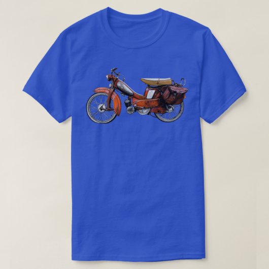 Vintag französisch Motobecane Moped T-Shirt (Design vorne)