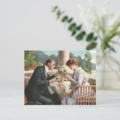 Vintag Frau und Herr, Liebe Postkarte (Stehend Vorderseite)