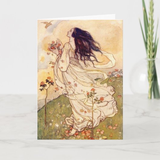 Vintag - Frauen und Vögel, Karte (Vorderseite)