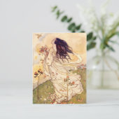 Vintag - Frauen und Vögel, Postkarte (Stehend Vorderseite)