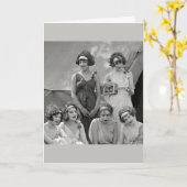 Vintag - Frauenfreunde machen die besten Erinnerun Karte (Gelbe Blume)