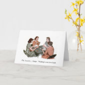 Vintag - Frauenkartenspiel, Karte (Gelbe Blume)