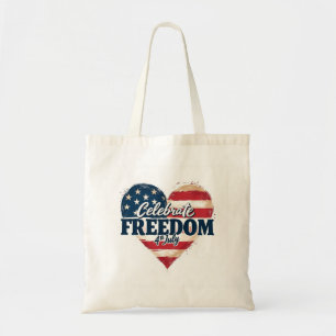Vintag Freedom Heart 4. Juli Tasche