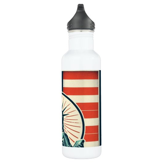 Vintag, Freiheitsstatue Edelstahlflasche (Rechts)