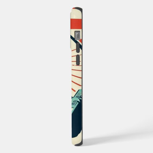 Vintag, Freiheitsstatue iPhone Hülle (Linke Seite)